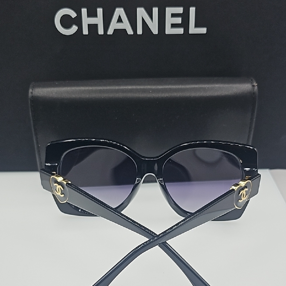 Chanel Black Sunglasses CH5519-A c622/S8 - Picture 5 of 15
